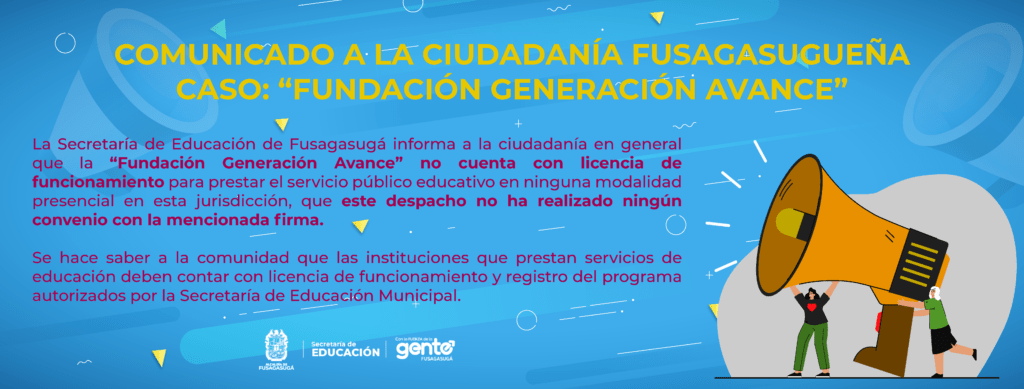 Banner informativo - Fundación Generación Avance_Mesa de trabajo 1